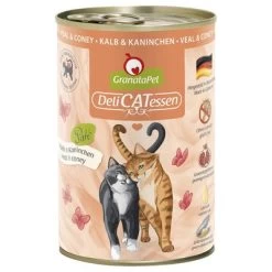 GranataPet DeliCatessen 6 X 400 G -Trixie Ventas 101609 pla granatapet delicatessen kalb kaninchen 400 hs 01g 7