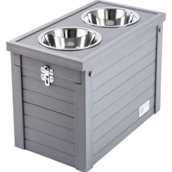 Contenedor De Pienso Con Comederos Kerbl Pet EcoFLEX® Para Perros -Trixie Ventas 106300 kerbl ecoflex futterbar gray hs 08 0