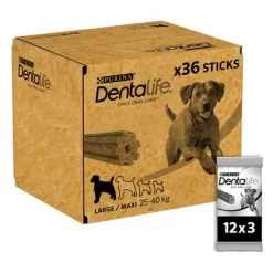 PURINA Dentalife Snacks Dentales Para Perros Grandes (25-40 Kg) -Trixie Ventas 130099 nestle ger main dc purina dentalife t gliche zahnpflege snacks f r gro e hunde x36 sticks hs 04 9