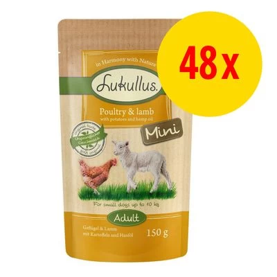 Lukullus Mini Sin Cereales 48 X 150 G - Pack Ahorro 1 Lukullus Mini Sin Cereales 48 X 150 G - Pack Ahorro