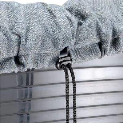 Cesta Ferplast Siesta Deluxe Negra Con Funda Sofá Tweed Azul 4 Cesta Ferplast Siesta Deluxe Negra Con Funda Sofá Tweed Azul - Imagen 4