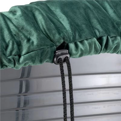 Cesta Ferplast Siesta Deluxe Negra Con Funda Sofá Aterciopelada Verde 8 Cesta Ferplast Siesta Deluxe Negra Con Funda Sofá Aterciopelada Verde - Imagen 8