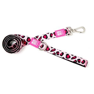 Correa Corta Max & Molly Leopard Pink Para Perros 1 Correa Corta Max & Molly Leopard Pink Para Perros