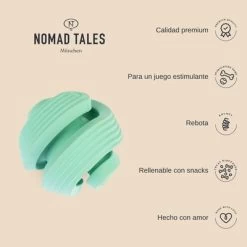 Pelota Portasnacks Nomad Tales Bloom Snack Roller Juguete Para Perros 12 Pelota Portasnacks Nomad Tales Bloom Snack Roller Juguete Para Perros -Trixie Ventas 1 2023 02 nomadtales usps rollingball 1000x1000 uk 9