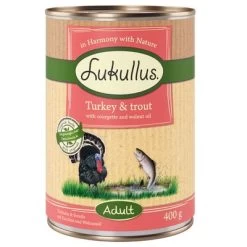 Lukullus Adult Sin Cereales 6 X 400 G 15 Lukullus Adult Sin Cereales 6 X 400 G -Trixie Ventas 1 lk 400g adult turkeytrout 1000x1000 3
