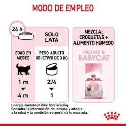 Royal Canin Mother & Babycat Ultra Soft Mousse 20 Royal Canin Mother & Babycat Ultra Soft Mousse -Trixie Ventas 1 rc spt wet babycat can cv 7 es es 7