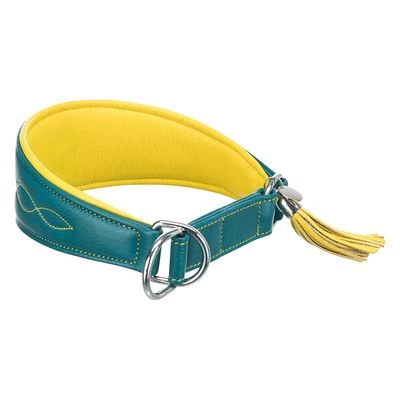 Collar Para Galgos Trixie Active Comfort Verde Petróleo/amarillo 2 Collar Para Galgos Trixie Active Comfort Verde Petróleo/amarillo - Imagen 2