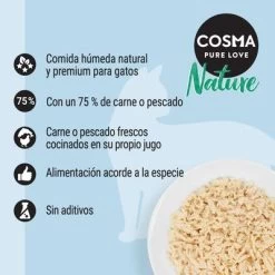 Cosma Nature 6 X 140 G 22 Cosma Nature 6 X 140 G -Trixie Ventas 2020 01 cosma nature 1000x1000 es 7