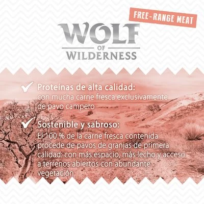 Wolf Of Wilderness Free Range 6 X 400 G / 800 G - Pack De Prueba 20 Wolf Of Wilderness Free Range 6 X 400 G / 800 G - Pack De Prueba - Imagen 20
