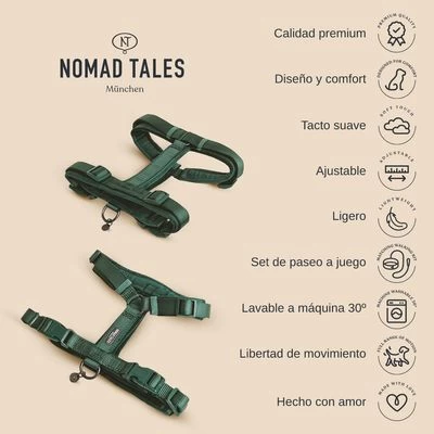 Arnés Nomad Tales Blush Esmeralda Para Perros 3 Arnés Nomad Tales Blush Esmeralda Para Perros - Imagen 3