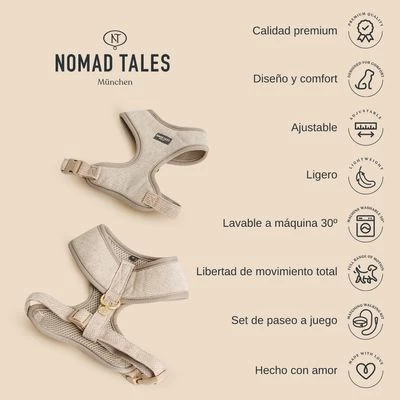 Arnés Nomad Tales Calma Burdeos Para Perros 3 Arnés Nomad Tales Calma Burdeos Para Perros - Imagen 3