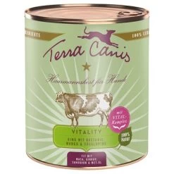 Terra Canis Vitality Comida Húmeda Para Perros 6 X 800 G 6 Terra Canis Vitality Comida Húmeda Para Perros 6 X 800 G -Trixie Ventas 203904 pla terracanis fitnessmenu rind 800g hs 01 7