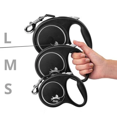 Correa Extensible Flexi Black Design Con Cinta De 5 M 7 Correa Extensible Flexi Black Design Con Cinta De 5 M - Imagen 7