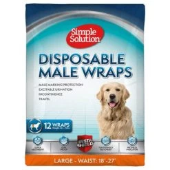 Simple Solution Pañal Desechable Para Perros Macho 12 Simple Solution Pañal Desechable Para Perros Macho -Trixie Ventas 265998 pla simplesolution disposable male wrap large hs 01 0