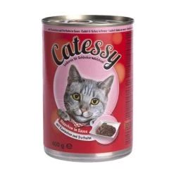 Catessy Bocaditos 12 X 400 G En Latas 23 Catessy Bocaditos 12 X 400 G En Latas -Trixie Ventas 28348 PLA Catessy Megapack Dose Kaninchen Truthahn in Sauce 6 x 400 g 2 1