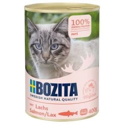 Bozita Comida Húmeda Para Gatos 12 X 400 G - Pack Ahorro 9 Bozita Comida Húmeda Para Gatos 12 X 400 G - Pack Ahorro -Trixie Ventas 288311 pla bozita salmon pate catcan 400g hs 01 6