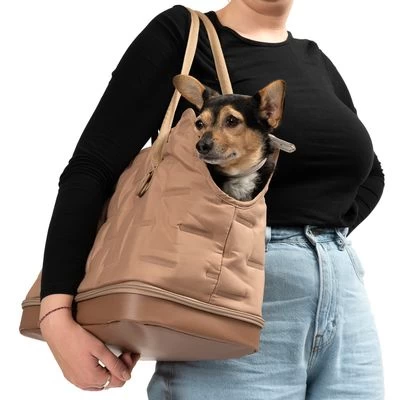 Bolso De Transporte TIAKI Premium Camello Para Mascotas 10 Bolso De Transporte TIAKI Premium Camello Para Mascotas - Imagen 10