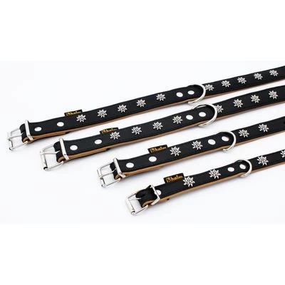 Collar De Cuero Heim Edelweiß Color Negro / Natural Para Perros 5 Collar De Cuero Heim Edelweiß Color Negro / Natural Para Perros - Imagen 5