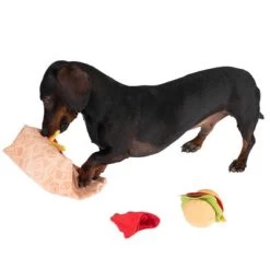 Menú De Hamburguesa Squeaky Juguete Para Perros 29 Menú De Hamburguesa Squeaky Juguete Para Perros -Trixie Ventas 309997 hundespielzeug squeaky burguermenu hs 14 7