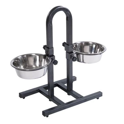 Soporte Ajustable Con Dos Comederos De 1,6 L 2 Soporte Ajustable Con Dos Comederos De 1,6 L - Imagen 2