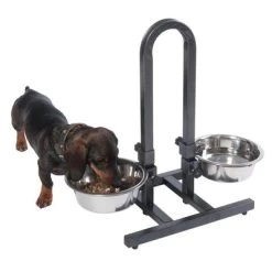 Soporte Ajustable Con Dos Comederos De 1,6 L 10 Soporte Ajustable Con Dos Comederos De 1,6 L -Trixie Ventas 313525 u hundebar 04 dsc9192 5