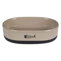 Comedero De Cerámica Gato Auri Flamingo