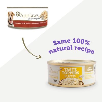 Applaws Taste Toppers Con Caldo Latas Para Perros 6 X 156 G 2 Applaws Taste Toppers Con Caldo Latas Para Perros 6 X 156 G - Imagen 2