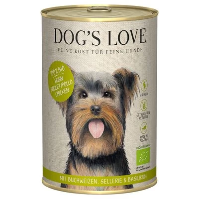 Dog´s Love Bio 6 X 400 G Comida Húmeda Ecológica Para Perros 2 Dog´s Love Bio 6 X 400 G Comida Húmeda Ecológica Para Perros - Imagen 2