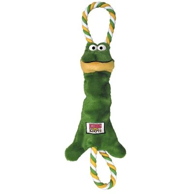KONG Tugger Knots Rana De Peluche Con Sonido Para Perros 1 KONG Tugger Knots Rana De Peluche Con Sonido Para Perros