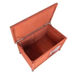 Caseta De Madera Woody Con Puerta Para Perros 22 Caseta De Madera Woody Con Puerta Para Perros -Trixie Ventas 55518 woody flachdach fg 8288 9