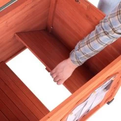 Caseta De Madera Woody Con Puerta Para Perros 20 Caseta De Madera Woody Con Puerta Para Perros -Trixie Ventas 55518 woody flachdach fg 8291 8