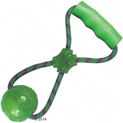 KONG Squeezz Ball Pelota Con Cuerda Para Perros 2 KONG Squeezz Ball Pelota Con Cuerda Para Perros - Imagen 2