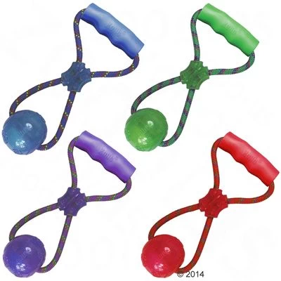 KONG Squeezz Ball Pelota Con Cuerda Para Perros 6 KONG Squeezz Ball Pelota Con Cuerda Para Perros - Imagen 6
