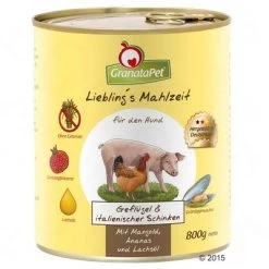 GranataPet Liebling's Mahlzeit 6 X 800 G -Trixie Ventas 64604 granatapet gefluegel italienischer schinken 800g 1