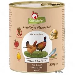 GranataPet Liebling's Mahlzeit 6 X 800 G -Trixie Ventas 64606 granatapet fasan gefluegel 800g 7