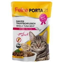 Feline Porta 21 En Bolsitas 24 X 100 G -Trixie Ventas 7175 pla felineporta21 tunaaloe pouch 5