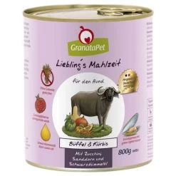 GranataPet Liebling's Mahlzeit 6 X 800 G -Trixie Ventas 78128 pla granatapet lieblingsmahlzeit bueffelkuerbis 6x800g 1