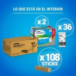 PURINA Dentalife Snacks Dentales Para Perros Pequeños (7-12 Kg) -Trixie Ventas 982205 what s inside small es 2 4
