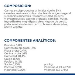 Hill's I/d Low Fat Prescription Diet Digestive Care Estofado Para Perros -Trixie Ventas atf 606389 ingredient panel 3