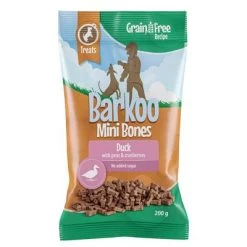 Barkoo Mini Bones Sin Cereales - Pack Ahorro 10 Barkoo Mini Bones Sin Cereales - Pack Ahorro -Trixie Ventas barkoo minibones gf 200g duck 1000x1000 4