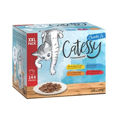Catessy Bocaditos En Salsa O Gelatina 144 X 100 G - Pack Mixto XXL 3 Catessy Bocaditos En Salsa O Gelatina 144 X 100 G - Pack Mixto XXL - Imagen 3
