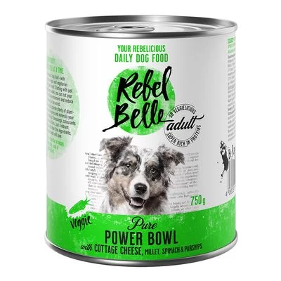 Rebel Belle Adult Pure Power Bowl Comida Vegetariana Para Perros 2 Rebel Belle Adult Pure Power Bowl Comida Vegetariana Para Perros - Imagen 2