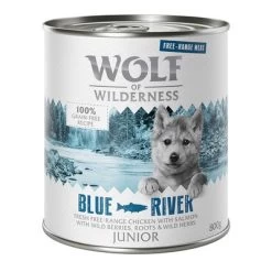 Wolf Of Wilderness Free Range Junior 6 X 800 G -Trixie Ventas wow freerange junior blueriver 800g 1000x1000 1 3